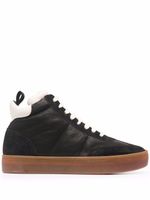 Officine Creative baskets montantes Kombined en cuir - Noir