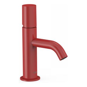 Wastafelkraan Tres Study | Opbouw | Mengkraan | Standaard model | 1-knop | Rond | Rood