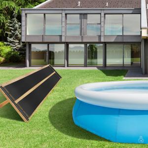 300 x 75 cm Zonnecollector Zwembadverwarming Zonneverwarming van UV-Bestendige Kunststof voor Zwembaden tot 12000 L