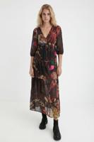 Lange boho-jurk - BROWN - M