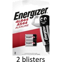 4 Stuks (2 Blisters a 2 st) Alkaline Battery 4LR44 6 V - thumbnail