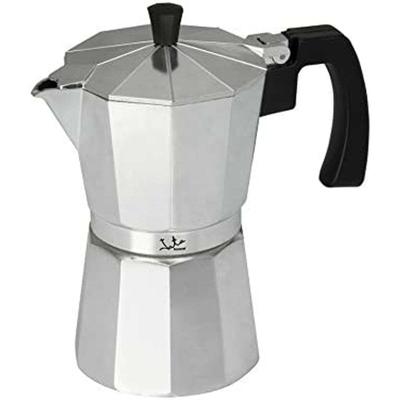 Italiaanse Koffiepot JATA CCA6 * Zilverkleurig 6 Kopjes Aluminium