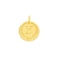 Imotionals Ronde Kettinghanger Letter X Goud