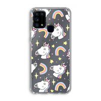 Rainbow Unicorn: Samsung Galaxy M31 Transparant Hoesje