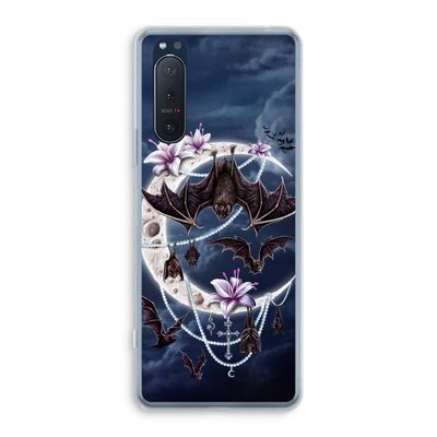 Vleermuizen Maan: Sony Xperia 5 II Transparant Hoesje