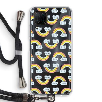 Regenboog: Huawei P40 Lite Transparant Hoesje met koord