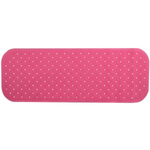 Douche/bad anti-slip mat badkamer - rubber - roze - 36 x 97 cm - rechthoek - XXL-size