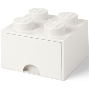 LEGO Brick Drawer 4 Wit Opbergdoos