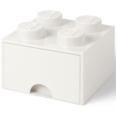 LEGO Brick Drawer 4 Wit Opbergdoos