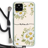 Daisies: Pixel 5a 5G Transparant Hoesje met koord
