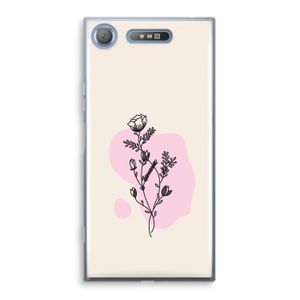 Roses are red: Sony Xperia XZ1 Transparant Hoesje