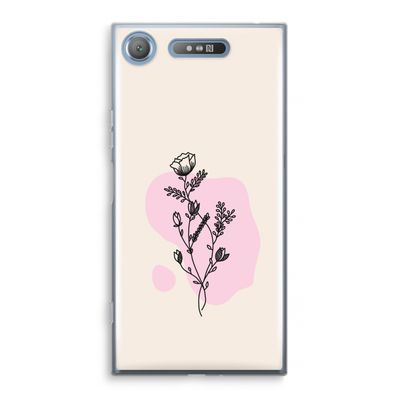Roses are red: Sony Xperia XZ1 Transparant Hoesje
