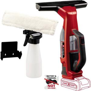 Einhell Brillianto Power X-Change Raamreiniger Rood, Zwart Aantal meegeleverde accus: 0