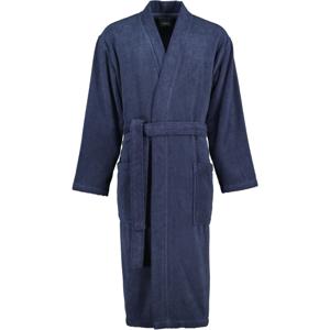 Cawö Cawo Heren Home Kimono Uni 828 XL blau