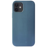 Accezz Leather Backcover met MagSafe iPhone 12 Mini Telefoonhoesje Blauw - thumbnail