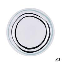 Eetbord Bidasoa Zigzag Multicolour Keramisch Ø 26,5 cm (12 Stuks)