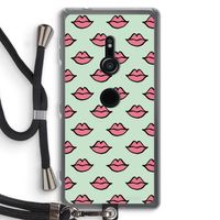 Lipjes: Sony Xperia XZ2 Transparant Hoesje met koord