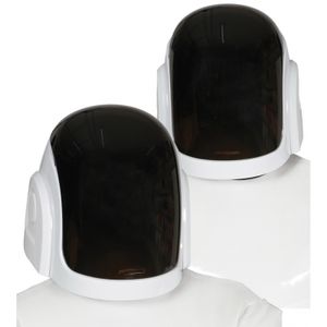 Helm ruimte DJ wit Daft Punk look-a-like   -