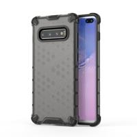 Honingraat schokbestendige PC + TPU geval voor Galaxy S10 PLUS (zwart)