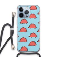 Dinosawrr: iPhone 13 Pro Transparant Hoesje met koord