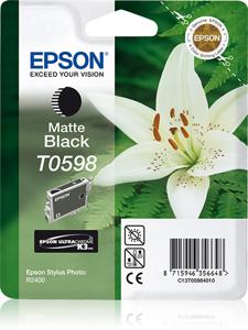 Epson Lily inktpatroon Matte Black T0598 Ultra Chrome K3