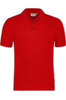 HAKRO Organic Regular Fit Polo shirt Korte mouw rood - thumbnail