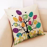 Pasen eieren patroon kussen auto bankhoofdkussen grootte: 45 x 45cm