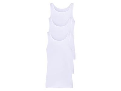 LIVERGY 3 heren hemden (Wit, S)