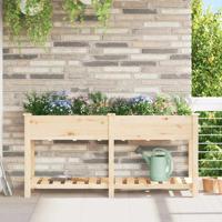 Tuin Bloempot Beige 161,5 x 45 x 76,5 cm Massief Vurenhout