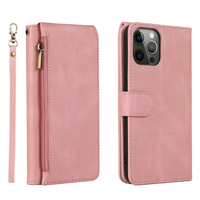 Samsung Galaxy S24 Plus hoesje - Bookcase - Pasjeshouder - Portemonnee - Rits - Kunstleer - Rose Goud