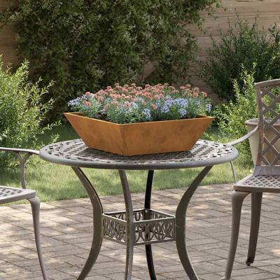 Tuin Kom Plantenbak 5 pcs Roestig 50 x 50 x 15 cm Cortenstaal