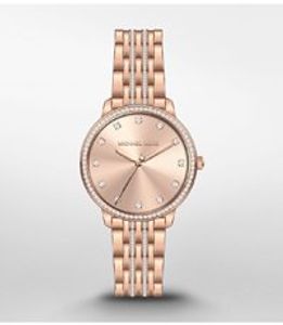 Horlogeband Michael Kors MK4369 Roestvrij staal (RVS) Rosé 16mm