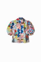 Shirt met patchwork Johnson Hartig - MATERIAL FINISHES - XL