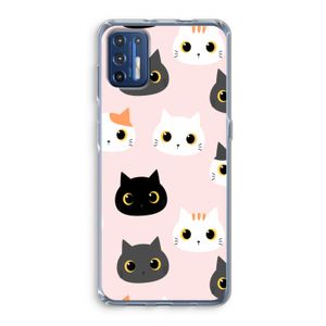 Katten: Motorola Moto G9 Plus Transparant Hoesje