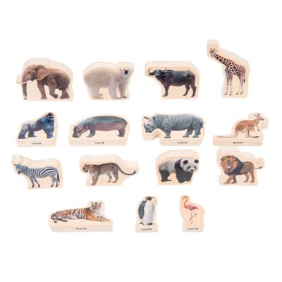 Tickit Houten Blokken Wilde Dieren