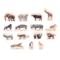 Tickit Houten Blokken Wilde Dieren