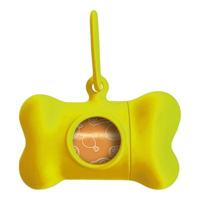 Hondetas Dispenser United Pets Bon Ton Neon Hond Geel (8 x 4,2 x 5 cm)