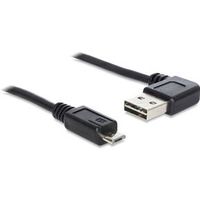 Delock 83382 Kabel EASY-USB 2.0 Type-A male haaks links/rechts > USB 2.0 Type Micro-B male 1 m - thumbnail