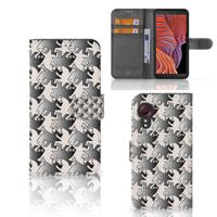 Samsung Galaxy Xcover 5 | Telefoonhoesje | Met pasjeshouder | Salamander Grey