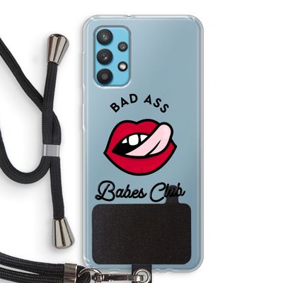Badass Babes Club: Samsung Galaxy A32 4G Transparant Hoesje met koord