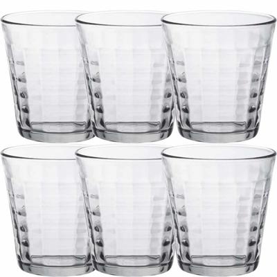 Duralex Drinkglazen Prisme - 6x stuks - glas - 275 ml - Waterglazen - Koffieglazen - Theeglazen