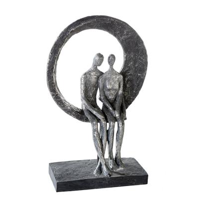 Polysculptuur Love Place antiek zilver