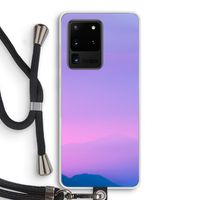 Sunset pastel: Samsung Galaxy S20 Ultra Transparant Hoesje met koord