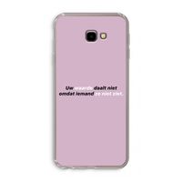 uw waarde daalt niet: Samsung Galaxy J4 Plus Transparant Hoesje