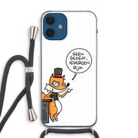 Geen Gezeik: iPhone 12 Transparant Hoesje met koord