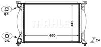 Radiateur MAHLE, u.a. für Audi, Seat