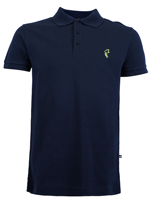 Good Bandits Organic Polo-shirt - Silence - Black/Green XXL