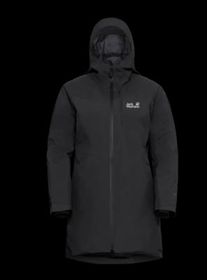 Jack wolfskin Icecape 2L Down Ins Rds Isolatiejas Dames Black 2XL