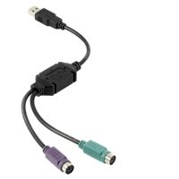 Perixx USB 2.0 Y-kabel [1x USB-A 2.0 stekker - 2x PS/2-bus] PERIPRO-401 B 0.15 m