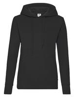 Fruit Of The Loom F409 Ladies´ Classic Hooded Sweat - Black - L - thumbnail